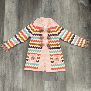 Maggie & Zoe chevron print cardigan sweater, size 2T